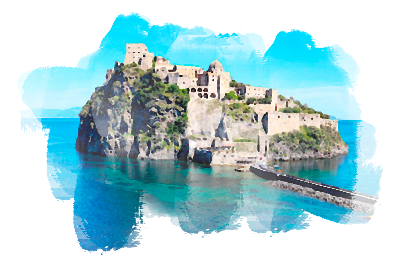 Opera Castello Aragonese Ischia Italia - Works of art Aragonese Castle Ischia Italy